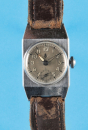 UROFA, rechteckige Armbanduhr, Metallgehäuse  (Kollmar & Jourdan, Pforzheim)