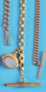 Goldene Taschenuhrkette, 14 ct.,