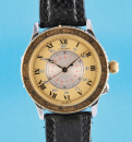 Longines Hour Angel Watch, Designed by Col. Charles A. Lindbergh, Stahl/Gold-Automatic Stundenwinkel-Armbanduhr,