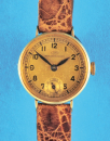 IWC, International Watch Co., 14-ct.-Damen-Goldarmbanduhr mit Druckboden,