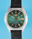 Orient AAA Crystal 21 Jewels Automatic Armbanduhr mit grünem Zifferblatt,