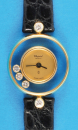 Chopard „Happy Diamonds”, Damen-Gold-Armbanduhr mit 3 Diamanten