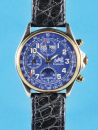 DuBois Perpétuelle, Sterling-Silberner Armbanduhr-Chronograph mit Goldlünette,