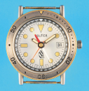 Nautica Taucheruhr-Armbanduhr mit Kompass und Zentralsekunde,