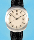 IWC, International Watch Co., Schaffhausen, Automatic-Armbanduhr mit Datum und Zentralsekunde,