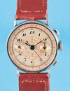 Vintage Armbanduhr-Schaltrad-Chronograph mit 30-Minuten-Zähler,