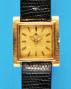 Jaeger-LeCoultre Gold-Armbanduhr mit Original-Plaqué-Dornschließe