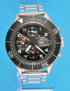 Sinn 156 Military-Automatic-Armbanduhr-Chronograph mit zentralem 60- Minuten-Zähler,