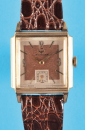 Wittnauer Watch Co. Inc., viereckige, vergoldete Armbanduhr mit Druckboden, Referenz 705-218, cal. 11B,
