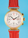 Guinand Armbanduhr mit Chronograph, 30-Minuten und12-Stunden-Zähler, bewegliche Anstößen,