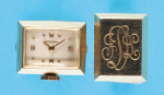 Gold-Manschetten-Knöpfe mit Uhr, Concord Watch Co., 14 ct.,