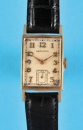 Hamilton Watch Co., Lancaster Pa., rechteckige 14-ct.-Goldarmbanduhr mit Widmung Constitution Lodge 241 Master 1948,