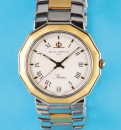 Baume & Mercier „Riviera“ Stahl/Gold- Quartz-Armbanduhr mit Zentralsekunde,