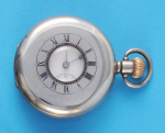 Silbertaschenuhr mit Sprungdeckel (Halbsavonnette),