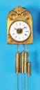Schwarzwälder Sorg-Uhr mit Stundenschlag und Wecker auf Glocke