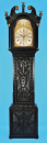 Englische, geschnitzte Bodenstanduhr mit 4/4-Carillon-Schlag auf 8 Glocken,