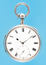 Große, schwere Silbertaschenuhr mit Chronometer-Hemmung und 1/8-Repetition,
